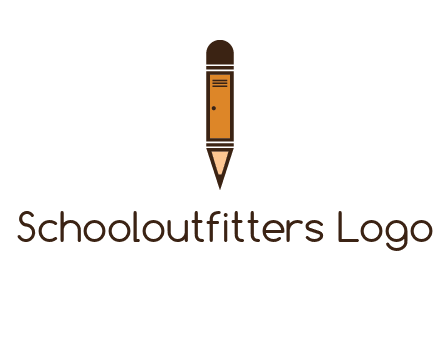 door merged with pencil logo