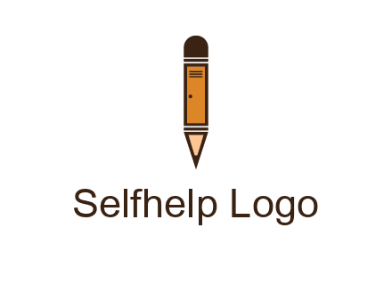 door merged with pencil logo