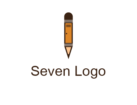 door merged with pencil logo