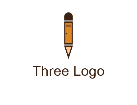 door merged with pencil logo