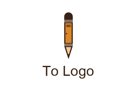 door merged with pencil logo