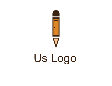 door merged with pencil logo