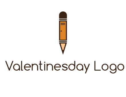 door merged with pencil logo