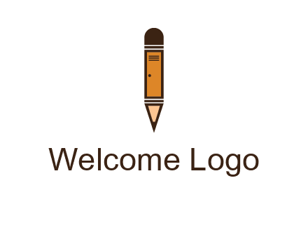 door merged with pencil logo