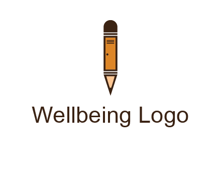 door merged with pencil logo
