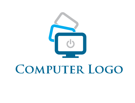 power button in monitors logo