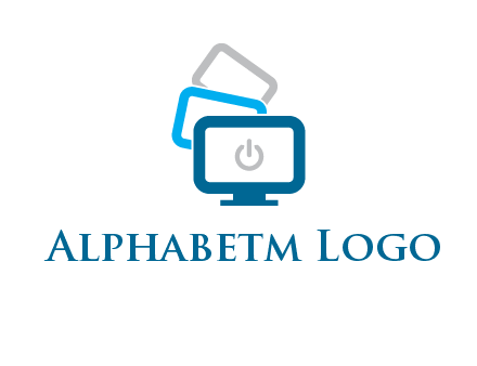 power button in monitors logo