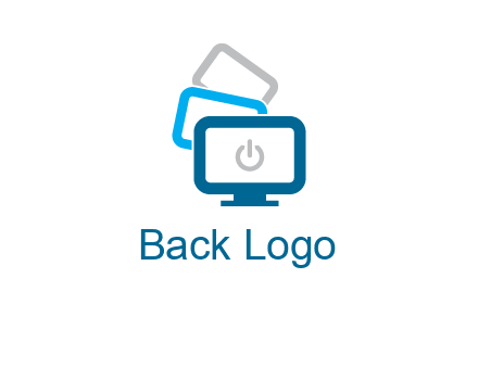 power button in monitors logo
