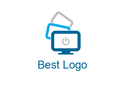 power button in monitors logo
