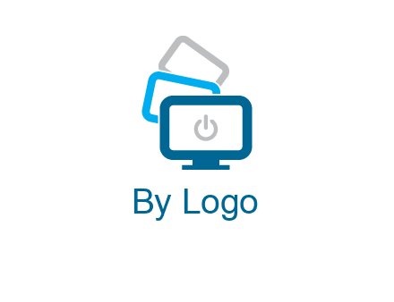 power button in monitors logo