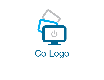 power button in monitors logo
