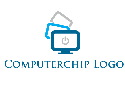 power button in monitors logo