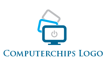 power button in monitors logo