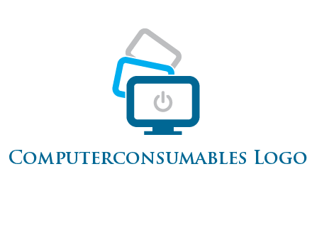 power button in monitors logo