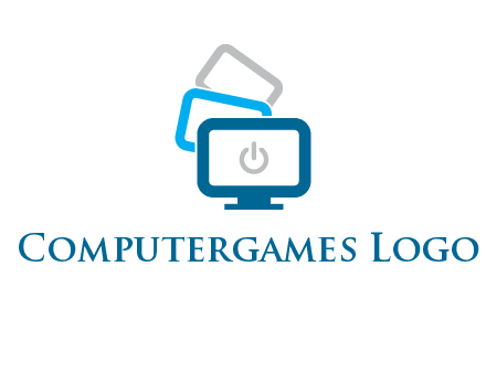 power button in monitors logo
