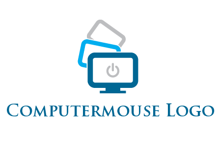 power button in monitors logo