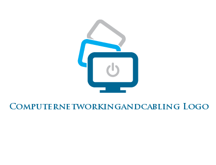 power button in monitors logo