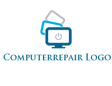 power button in monitors logo