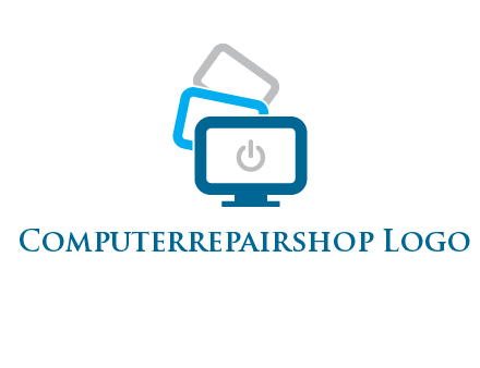 power button in monitors logo