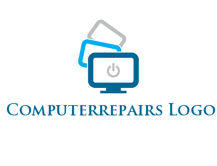 power button in monitors logo