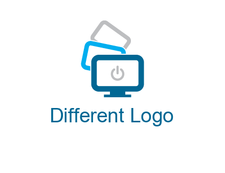 power button in monitors logo