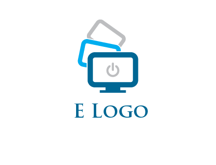 power button in monitors logo