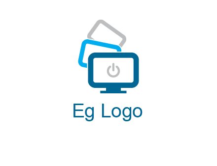 power button in monitors logo