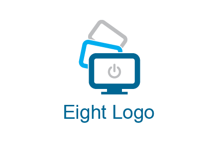 power button in monitors logo