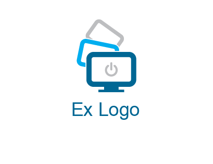 power button in monitors logo