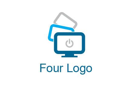 power button in monitors logo