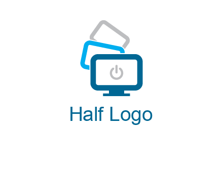 power button in monitors logo