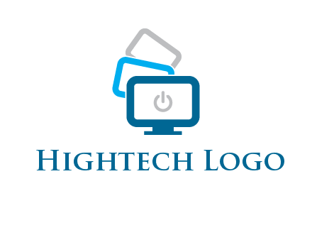 power button in monitors logo