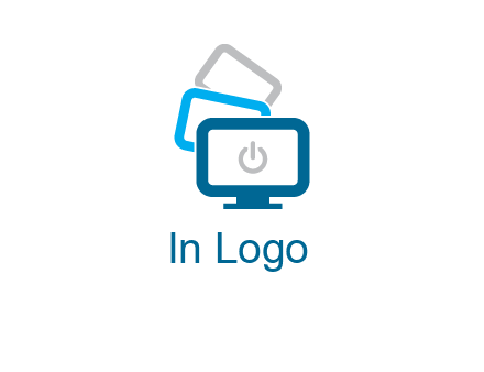 power button in monitors logo