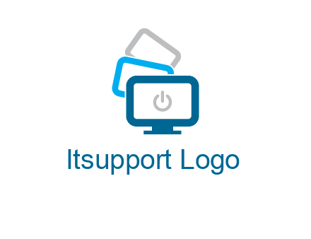 power button in monitors logo
