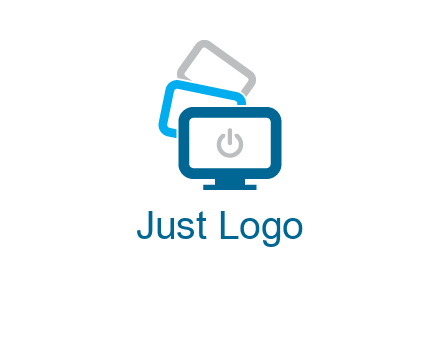 power button in monitors logo