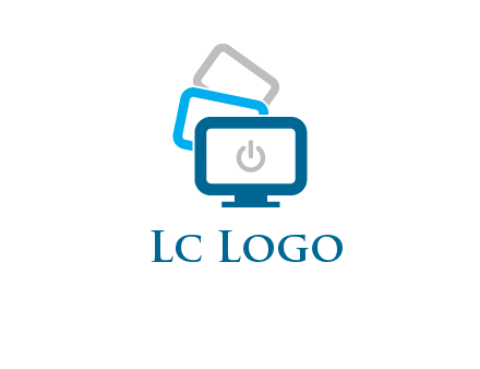 power button in monitors logo