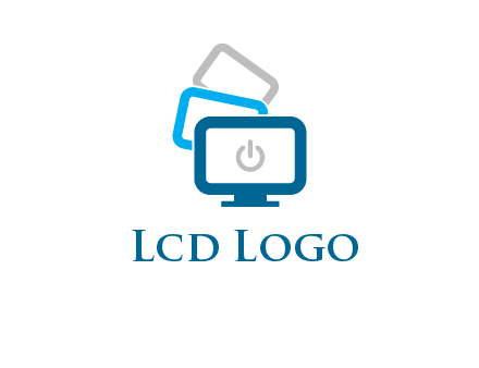 power button in monitors logo