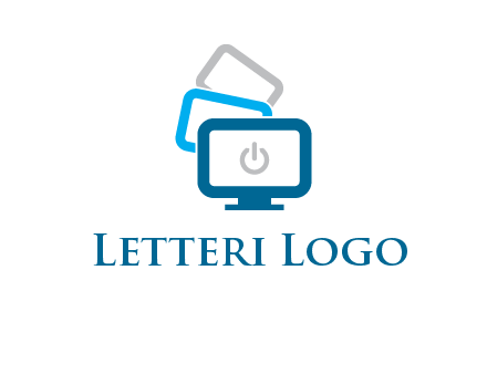 power button in monitors logo