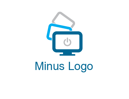 power button in monitors logo