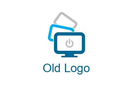 power button in monitors logo
