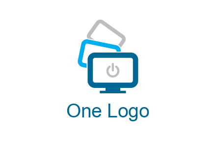 power button in monitors logo