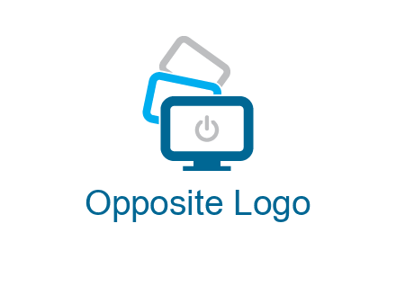 power button in monitors logo