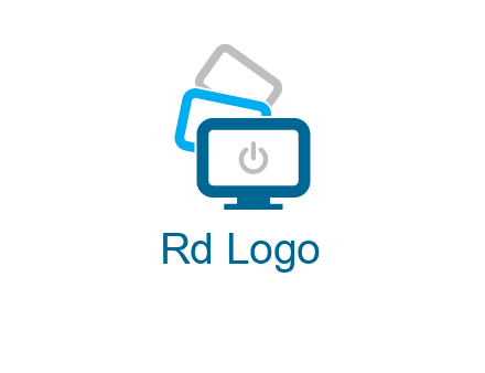 power button in monitors logo