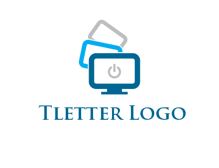 power button in monitors logo