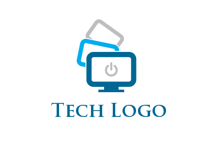 power button in monitors logo