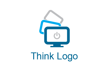 power button in monitors logo