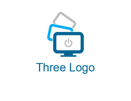 power button in monitors logo
