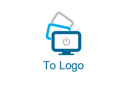 power button in monitors logo