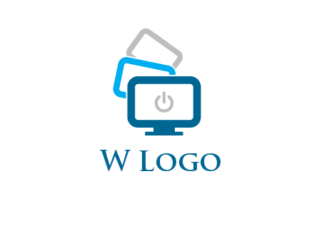 power button in monitors logo