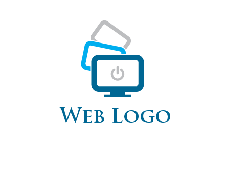 power button in monitors logo
